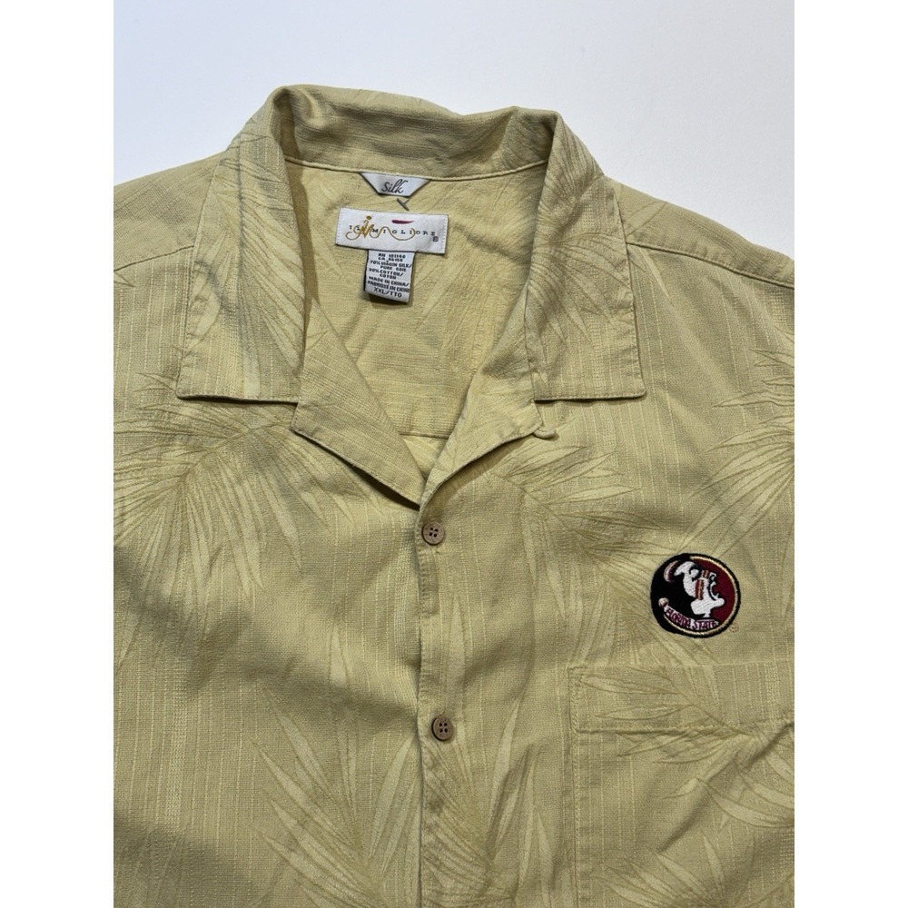 il migliore Silk/Cotton Shirt Florida State Logo Button Up Short Sleeve XXL